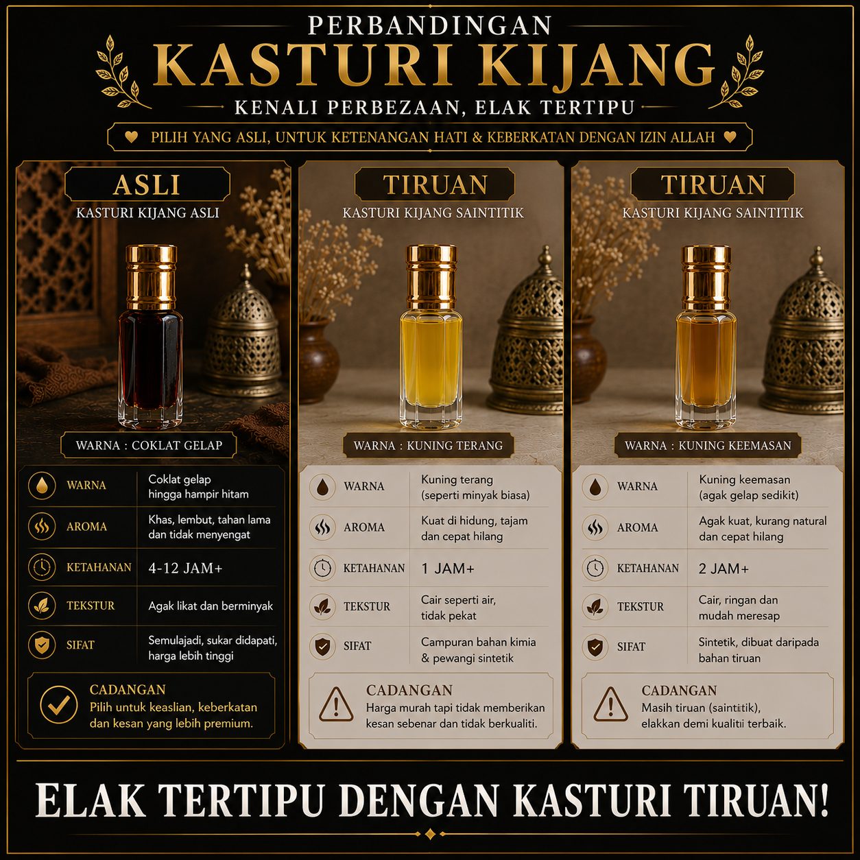 Perbezaan Kasturi